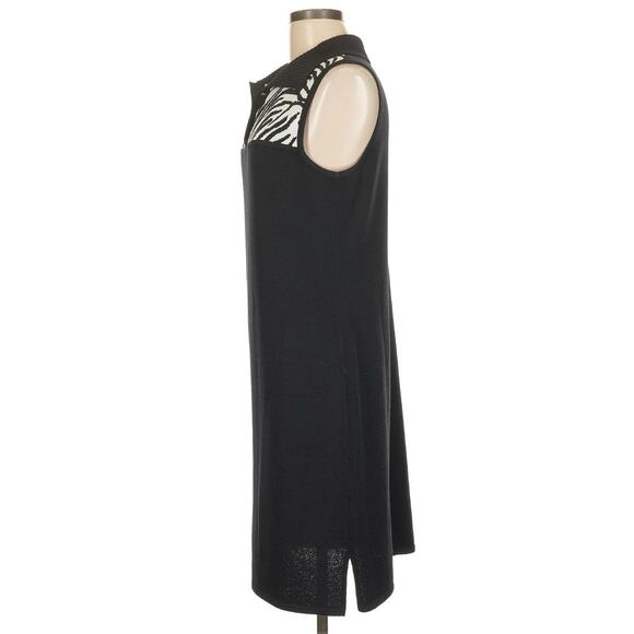 St John Sport Santana Knit Dress Size M Wool Blend Midi Sheath Sweater Dress EUC - Picture 4 of 6